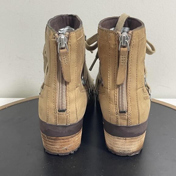 Merrell Boots Womens Size 5 Tan Leather Lace Up Ankle Lug Heel Outdoor J001736 - Picture 8 of 11